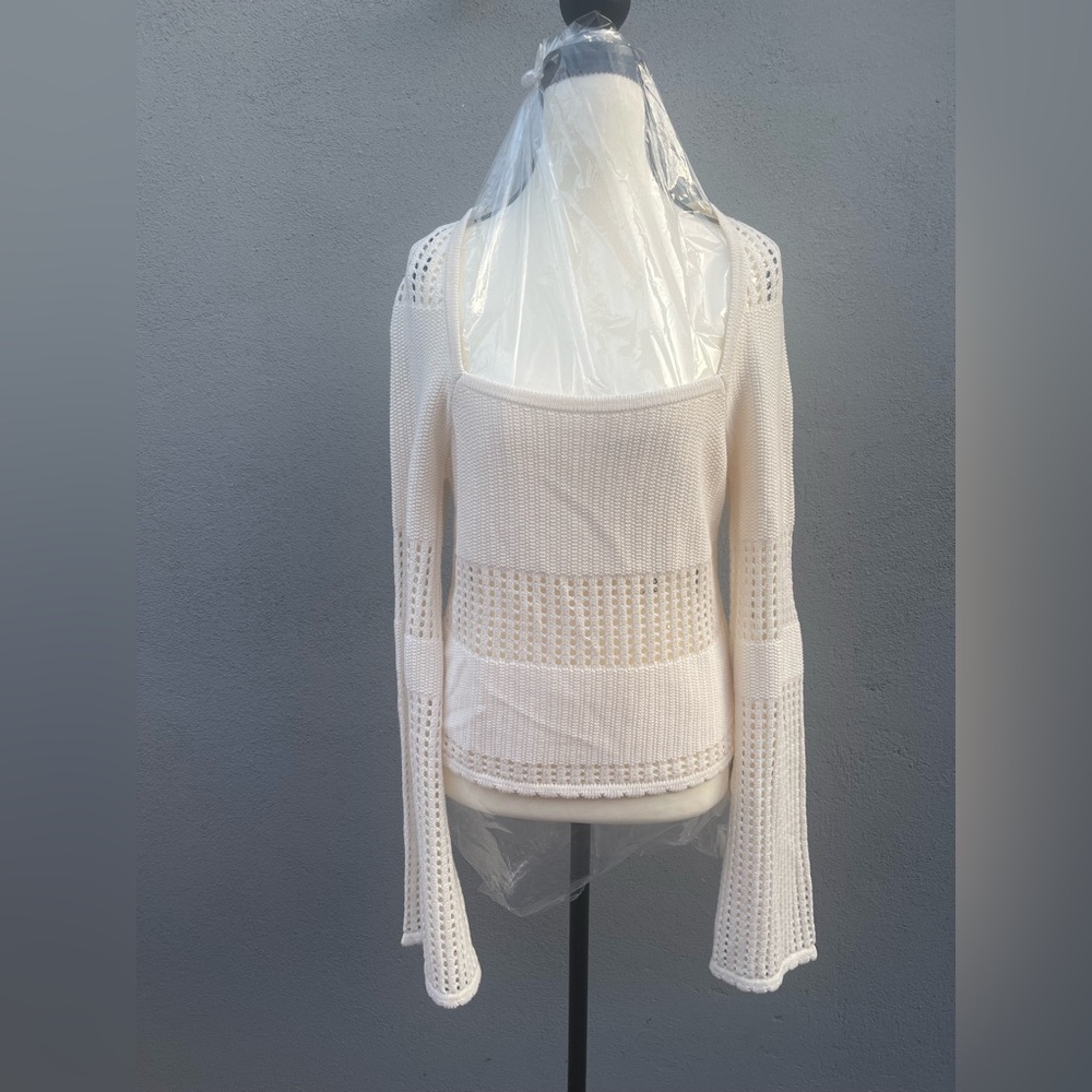 Forever 21 Cream Knit Blouse
